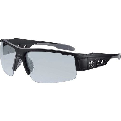 Ergodyne  Safety Glasses,1/2-Blade,Indoor/Outdoor Lens/Matte BK Frame-EGO52480