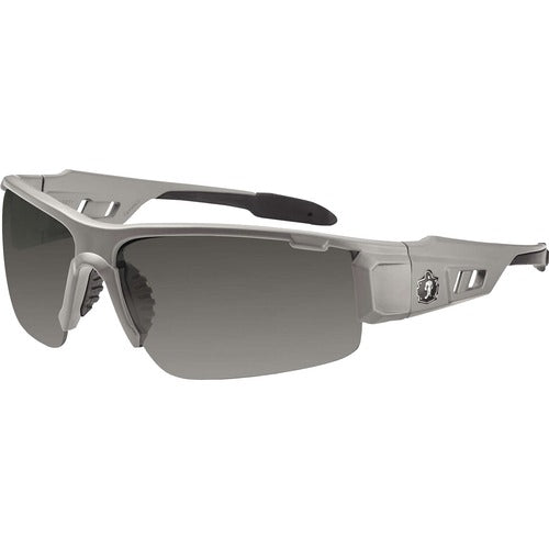 Ergodyne  Safety Glasses,1/2-Blade,Polarized Smoke Lens/Matte GY Frame-EGO52131