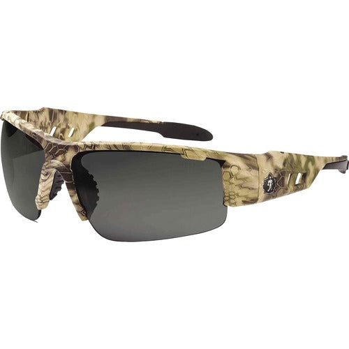 Ergodyne  Safety Glasses,1/2-Blade,Smoke Lens/Kryptek Highlander Frame-EGO52330