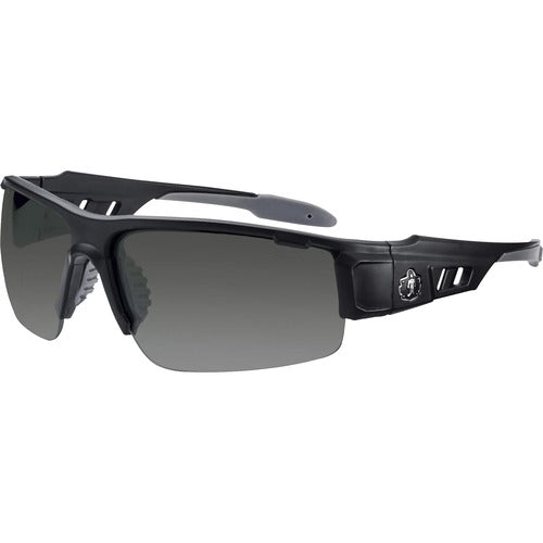 Ergodyne  Safety Glasses,1/2-Blade,Smoke Lens/Matte Black Frame-EGO52430