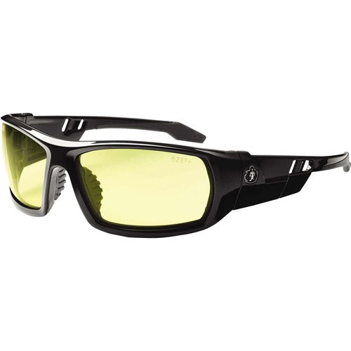 Ergodyne  Safety Glasses,142mm W,Yellow Lens/Black Frame-EGO50050