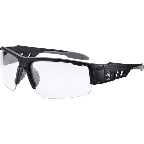 Ergodyne  Safety Glasses,Half-Blade,Anti-fog Clear Lens/Matte BK Frame-EGO52403