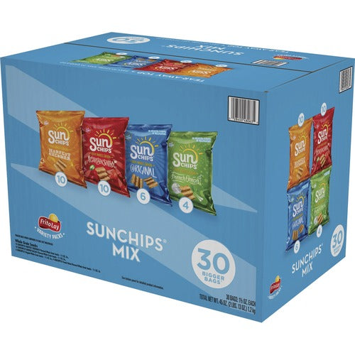 Pepsico-Frito Lay  Sun Chips Variety Pack, 30/BX, Multi