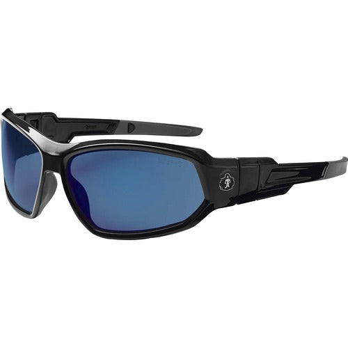 Ergodyne  Sunglasses/Goggles,Blue Mirror Lens/Black Frame-EGO56092