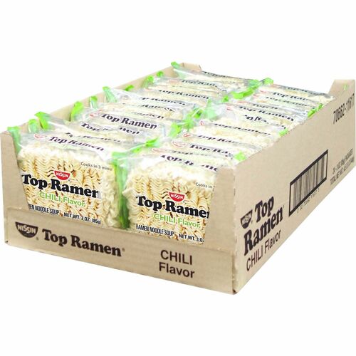 Nissin  Noodles, Ramen, Chili, 3 oz, 24/CT, Multi