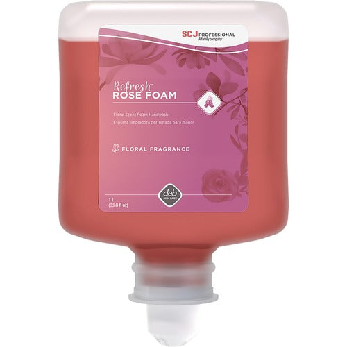 S.C. JOHNSON & SON, INC  Handwash,Foam,Enchanted Rose,f/Cleanse Disp,1 L,6/CT,Pink