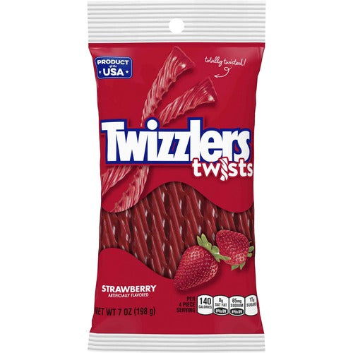 Hershey Co  Candy, Strawberry, Twizzlers, 7 oz, 12/CT, Multi