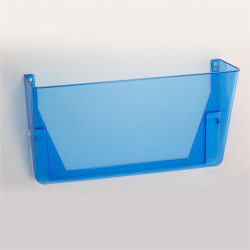 Officemate  Wall File,Letter,13"Wx4-1/10"Dx15"H,3/PK,Transparent Blue