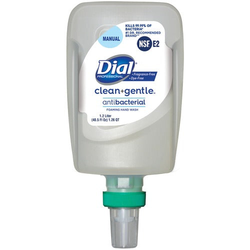 Dial Corporation  Handwash,Clean+Gentle,f/FIT Manual Dispenser,1.2L,3/CT,WE