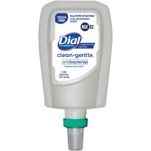 Dial Corporation  Handwash,Clean+Gentle,f/FIT Touch-free Dispenser,1L,3/CT,WE