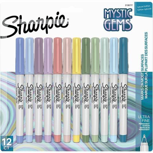 Newell Brands  Sharpie Marker, Mystic Gems, 12/PK, Assorted
