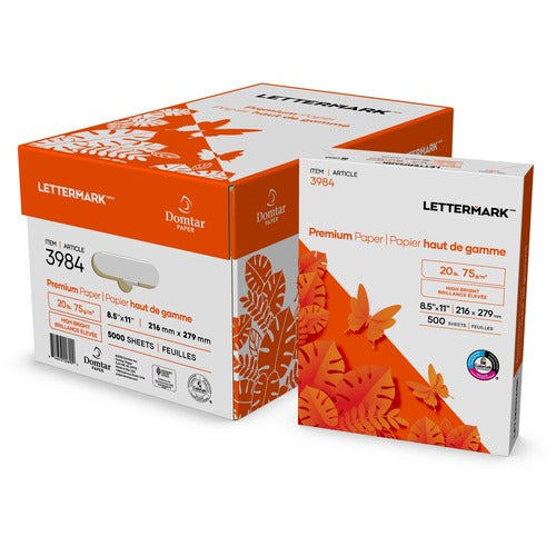 Domtar  Paper,Premium,8-1/2"Wx11"H,20 lb,500/RM10RM/CT,White-DMR3984