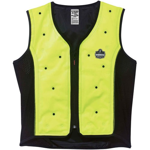 Ergodyne  Dry Vest,Cooling,Evaporative,ZipperClosure,20oz/600ml,L,Lime-EGO12674