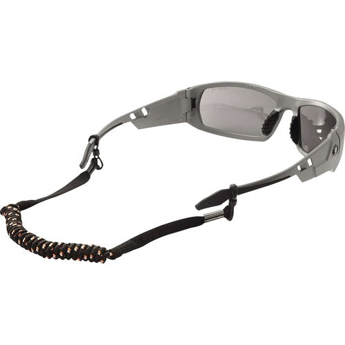 Ergodyne  Lanyard,f/Glasses,Elastic Coil,Loops,6/CT,BK-EGO19280