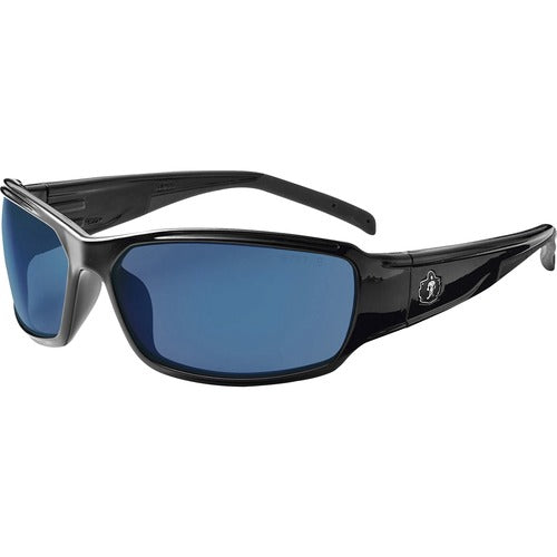 Ergodyne  Safety Glasses,FullFrame,Polarized,BlueMirrorLens,BK-EGO51092