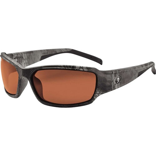 Ergodyne  Safety Glasses,FullFrame,Polarized,Copper,Outdoor/Glare,Camo-EGO51321