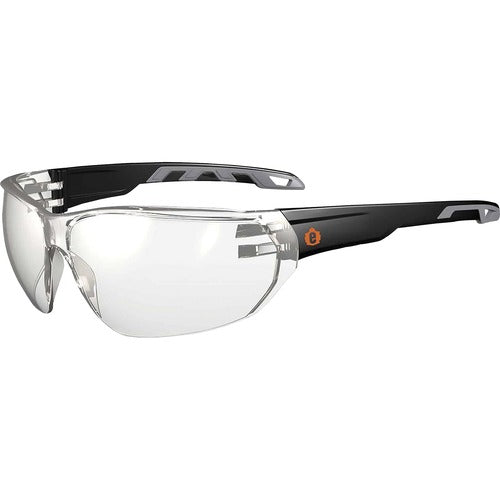 Ergodyne  Safety Glasses,Frameless,In/OutdoorLens,BK-EGO59280