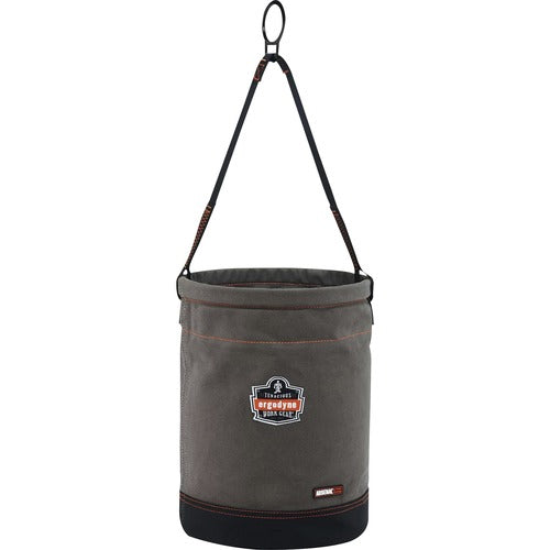 Ergodyne  HoistBucket,D-Rings,Canvas,L,12-1/2"DIAx17"H,Gray-EGO14960