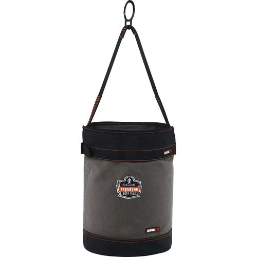 Ergodyne  HoistBucketw/Top,D-Rings,Canvas,L,12-1/2DIAx17"H,GY-EGO14860