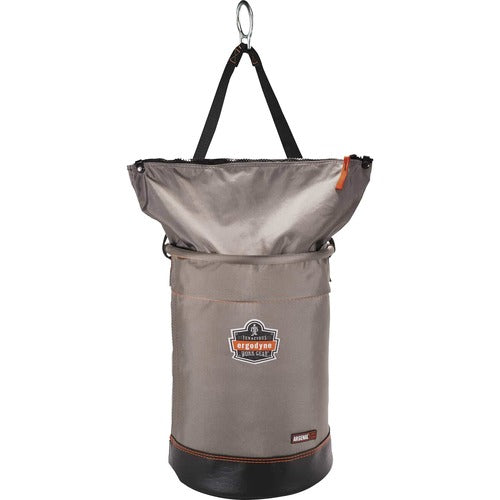 Ergodyne  HoistBucketw/D-Rings,ZipperTop,Nylon,L,17"H,Gray-EGO15973