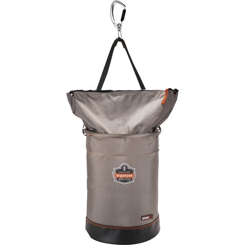 Ergodyne  HoistBucketw/SwivelingCarabiner,ZipperTop,Nylon,L,17"H,GY-EGO15974
