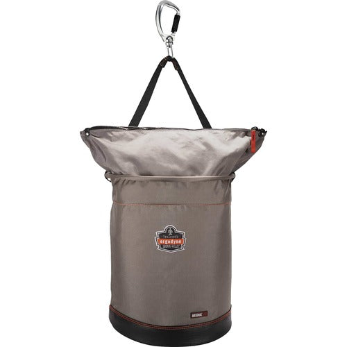Ergodyne  Hoist Bucket,SwivelingCarabiner,ZipperTop,Nylon,XL,20"H,GY-EGO15976