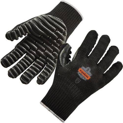 Ergodyne  Gloves,AntiVibration,Certified,Curved,Nylon,Cotton,M,2/PR,BK-EGO17593