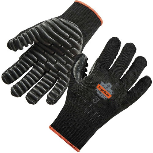 Ergodyne  Gloves,AntiVibration,Certified,Curved,Nylon,Cotton,L,2/PR,BK-EGO17594