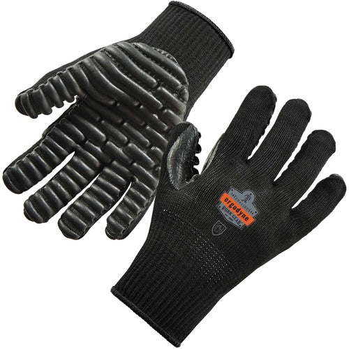 Ergodyne  Gloves,AntiVibration,Certified,Curve,Nylon,Cotton,XL,2/PR,BK-EGO17595