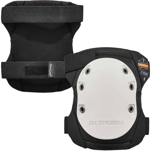 Ergodyne  Knee Pads,HardCap,Rounded,FoamPadding,HL,Long,2/PR,WhiteCap-EGO18316