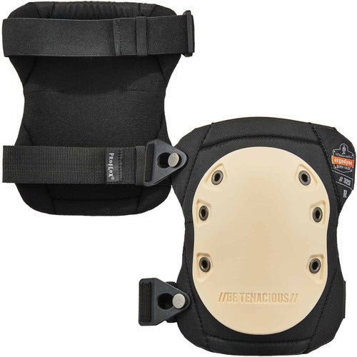 Ergodyne  KneePads,RubberCap,NonMar,FoamPad,Buckle,Long,2/PR,TanCap-EGO18325