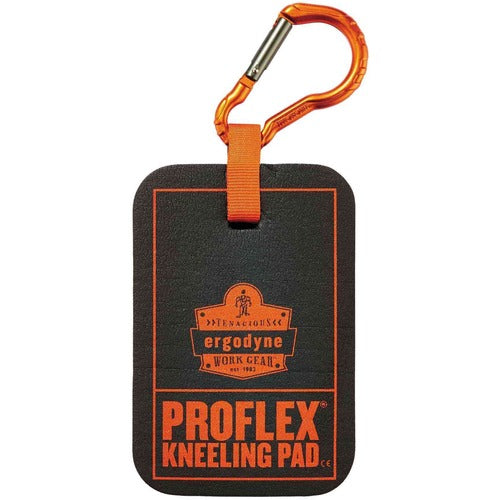Ergodyne  Kneeling Pad,w/Carabiner,Handle,NBR-Foam,4"x6"x1",Mini,BK-EGO18565