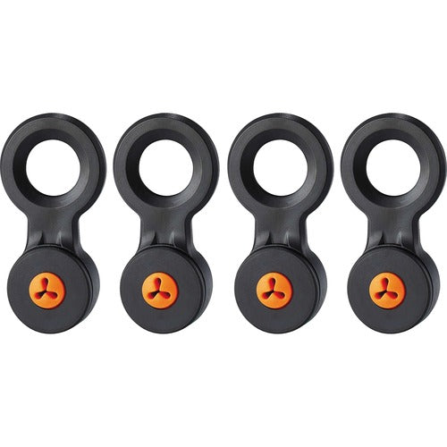 Ergodyne  Tool Tethering Attachments,Slips,Plastic,Small,4/PK,BK/OE-EGO19740