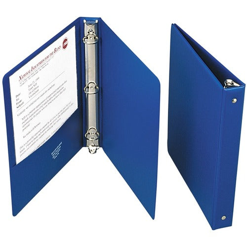 SKILCRAFT  3-Ring Binder, 1" Capacity, Sht Sz 8-1/2"x11", Blue