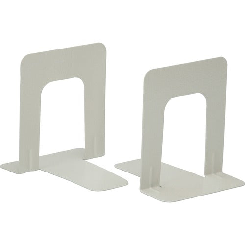 SKILCRAFT  Bookends, 20-gauge Sheet Metal, 4-3/4"x6"x6", 1 Pair, Beige