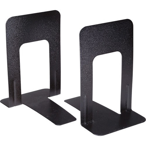 SKILCRAFT  Bookend, Nonskid, 5-7/8"Wx8"Dx9"H, 1 Pair, Black