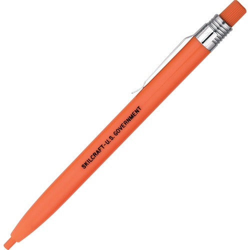 SKILCRAFT  Wax Marker Pencil,Twist,1 Dozen,OE Barrel/Lead