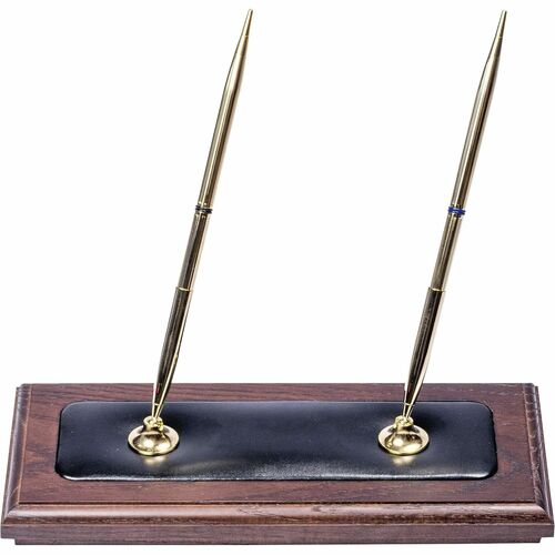 Dacasso  Pen Stand,Double,9-1/4"x4-1/4"x9",WA/BK