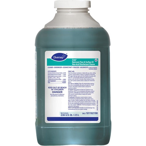 Diversey Care  Disinfectant Cleaner,J-Fill,f/Restrooms,Nonacid,2.5L,2/CT,GN-DVO101102190