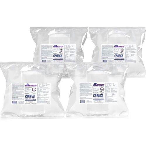 Diversey Care  Disinfectant Wipes, 11"x12", 160 Wipes/BG, 4/CT, White-DVO100823906
