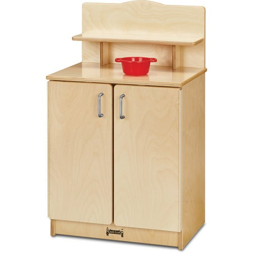 Jonti-Craft, Inc.  Play Kitchen Cupboard, 20"Wx15"Dx33-1/2"H, Woodgrain