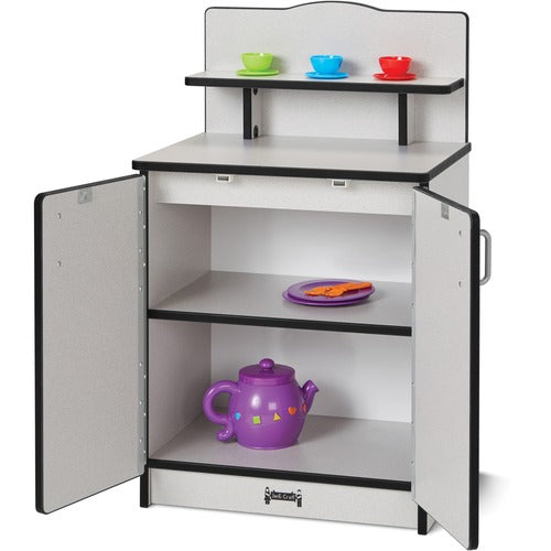 Jonti-Craft, Inc.  Play Kitchen Cupboard, BK Edge, 20"Wx15"Dx33-1/2"H, Gray
