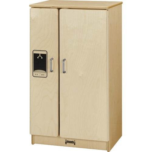 Jonti-Craft, Inc.  Play Kitchen Refrigerator, 20"Wx15"Dx35"H, Woodgrain