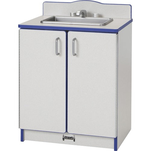 Jonti-Craft, Inc.  Play Kitchen Sink, Blue Edge, 20"Wx15"Dx27"H, Gray