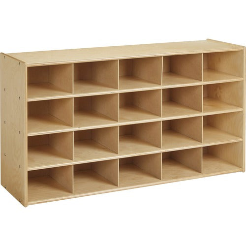 Jonti-Craft, Inc.  Storage Unit,20 Cubbies,No Bins,48"x15"x26-1/2",Baltic