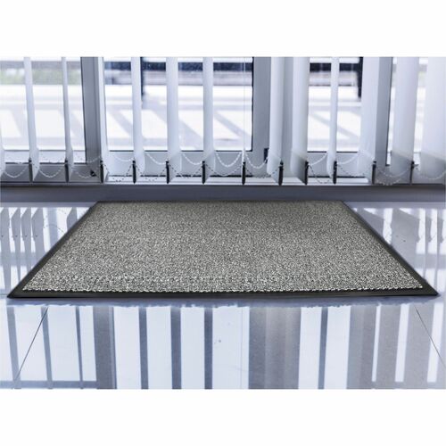 FloorTex  Door Mat, Advantagemat, 32"Wx48"H, Gray-FLRFR48120DCBWV