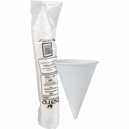 Solo Cup Company  Cone Cups, Paper, 4oz, 200/PK, White