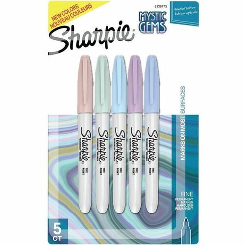 Newell Brands  Marker, Mystic Gems, Fine, 5/PK, Assorted