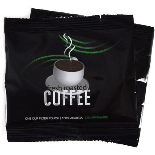 Coffee Pro  Coffee, Decaf, 1 Cup Filter Pouch, 200/CT, Black