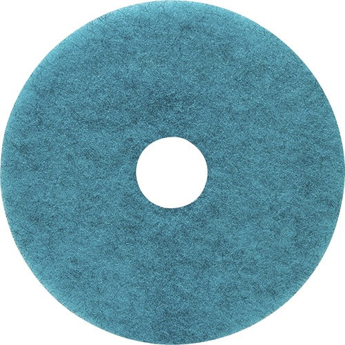 Genuine Joe  Floor Pads, f/Burnishing, 17", 5/CT, Aqua-GJO18396